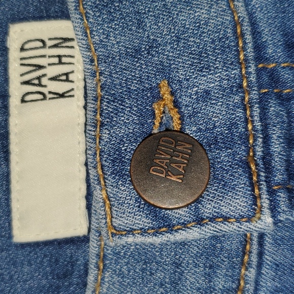 David Kahn Blue Stretch Cropped Jeans 32 - Picture 3 of 11